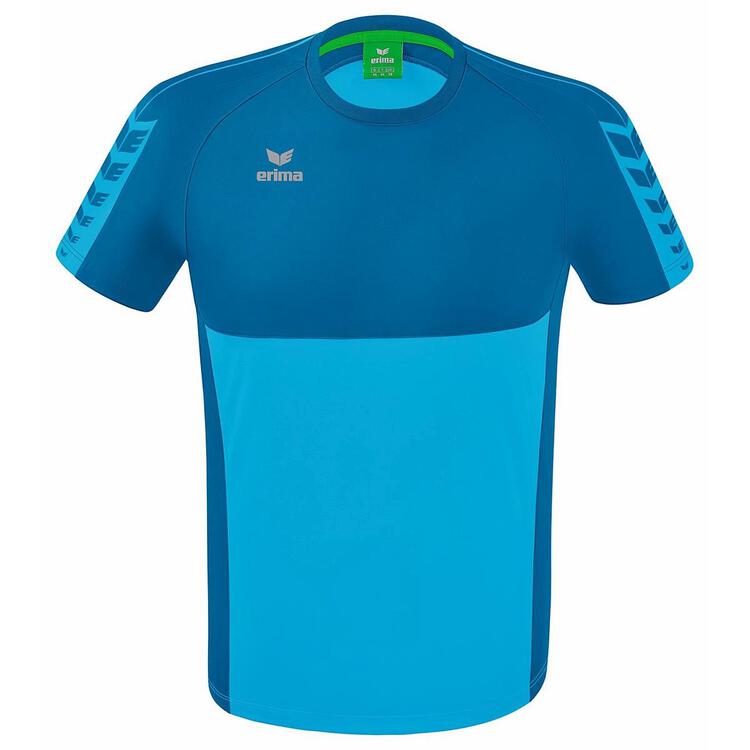 Erima Six Wings T-Shirt 1082205 curacao/mykonos XXXL von Erima
