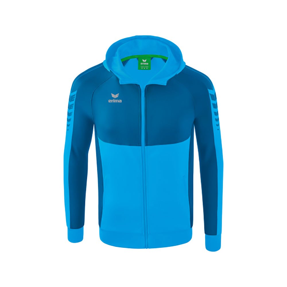 Erima Six Wings Training Full Zip Sweatshirt Blau S Mann von Erima