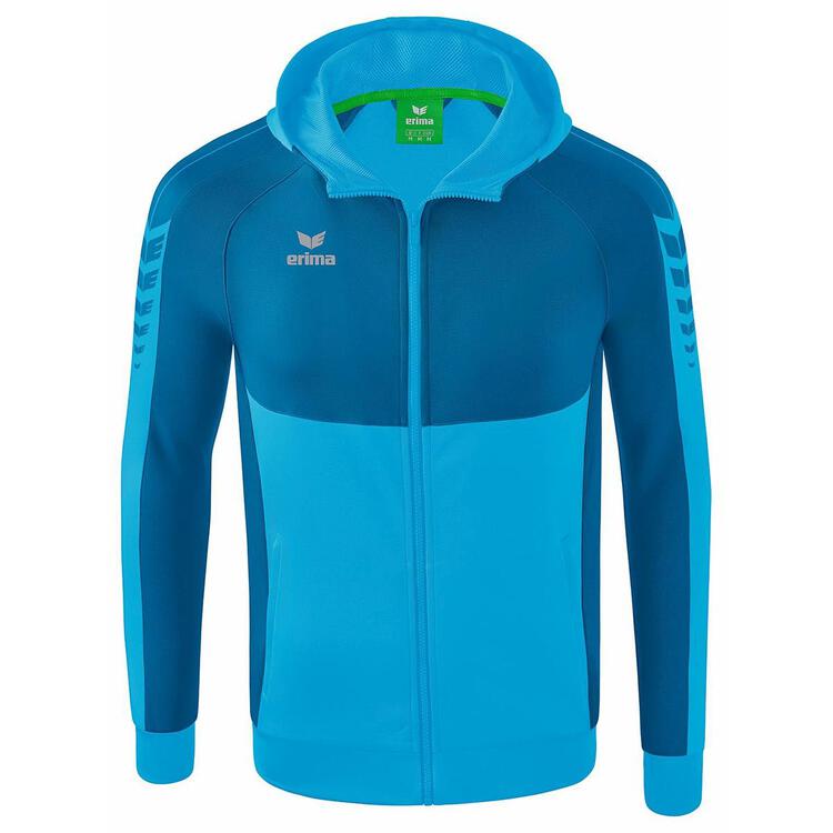 Erima Six Wings Trainingsjacke mit Kapuze 1032211 curacao/mykonos -... von Erima