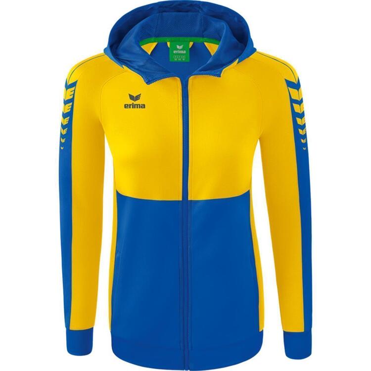 Erima Six Wings Trainingsjacke mit Kapuze 1032221 new royal/gelb -... von Erima
