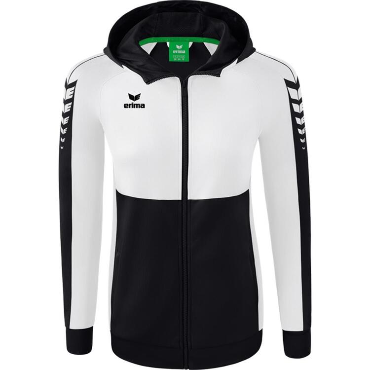 Erima Six Wings Trainingsjacke mit Kapuze 1032225 schwarz/wei? -... von Erima