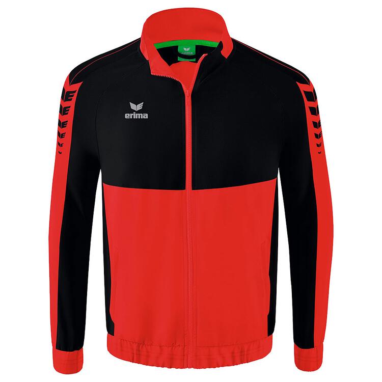 Erima Six Wings Worker Jacke Erwachsene rot/schwarz Gr??e: XXXL von Erima