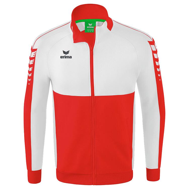 Erima Six Wings Worker Trainingsjacke 1032227 rot/wei? 164 von Erima