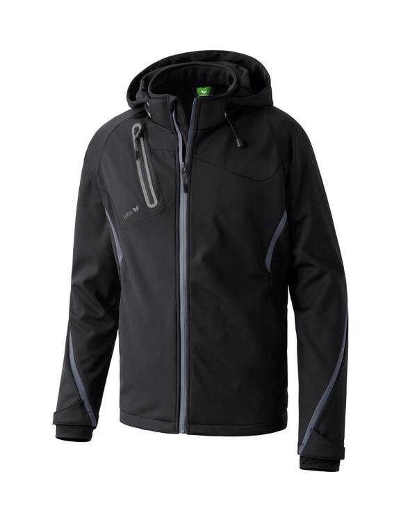Erima Softshelljacke Function Kinder schwarz/anthrazit 906201 Gr. 164 von Erima