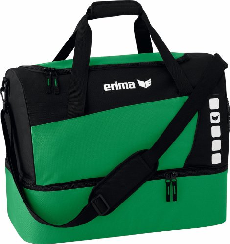 Erima Sporttasche Club 5 Sporttasche mit Bodenfach Smaragd/Schwarz L von Erima