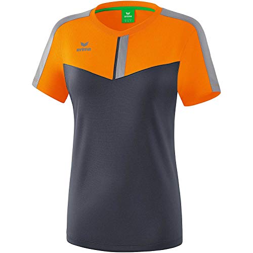 Erima Squad T-Shirt Damen orangegrau, 42 Damen von Erima