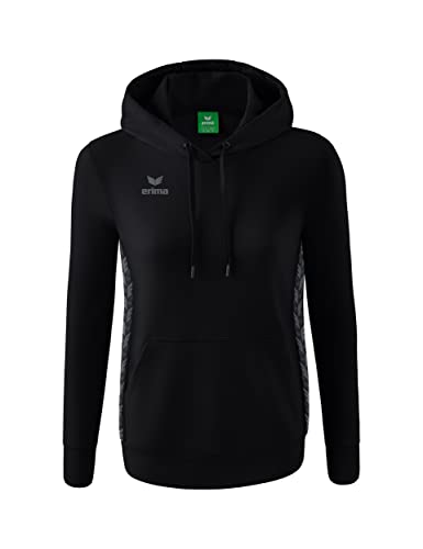 Erima Damen Essential Team Basic Kapuzensweat, schwarz, 34 von Erima