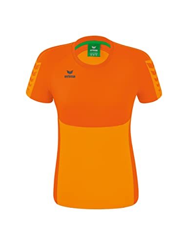 Erima Damen Six Wings Funktions T-Shirt, new orange, 36 von Erima