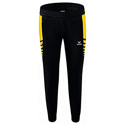 Erima Damen Six Wings funktionelle Trainingshose, schwarz/gelb, 42 von Erima