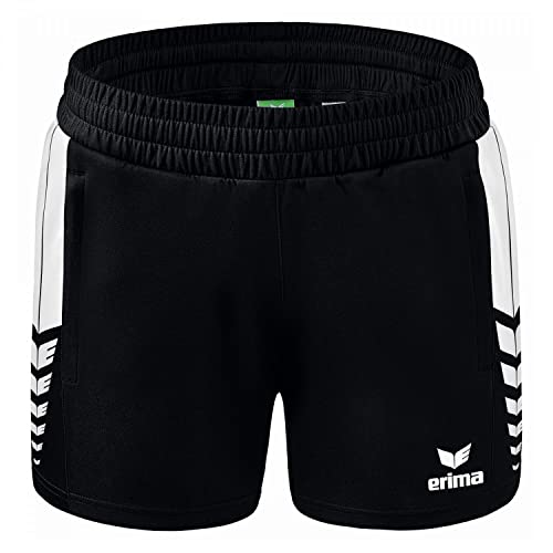 Erima Damen Six Wings kurze Shorts, schwarz/weiß, 34 von Erima