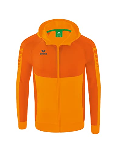 Erima Herren Six Wings Trainingsjacke mit Kapuze, new orange, S von Erima