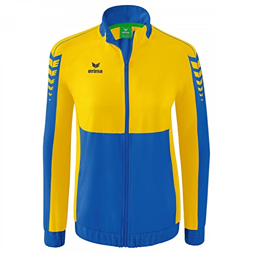 Erima Damen Six Wings Präsentationsjacke, new royal/gelb, 42 von Erima