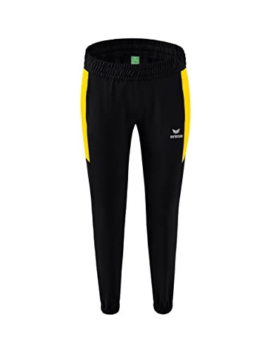 Erima Damen Team Basic Präsentationshose, schwarz/gelb, 38 von Erima