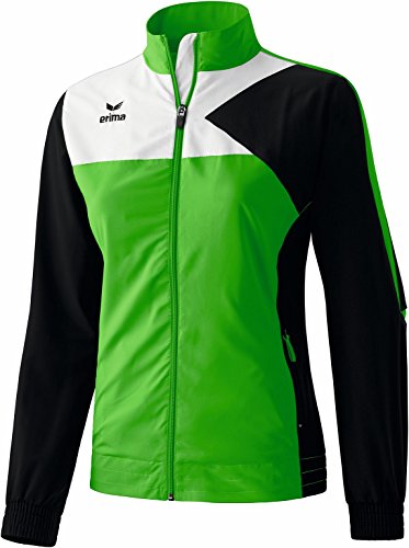 erima Damen Anzug Premium One Präsentationsjacke, Green/Schwarz/Weiß, 42 von Erima