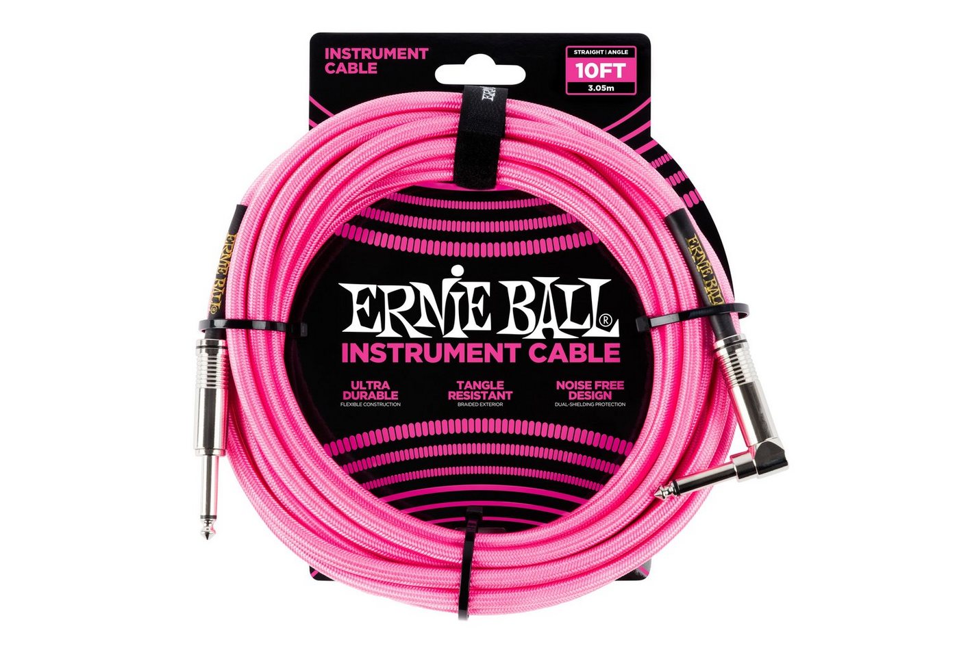 Ernie Ball Instrumentenkabel, EB6078 Instrumentenkabel 3 m - Gitarrenkabel von Ernie Ball