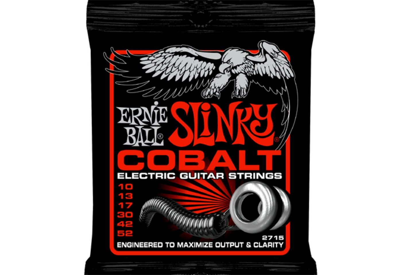 Ernie Ball Saiten, (EB2715 10-52 Cobalt Skinny Top Heavy Bottom Slinky), EB2715 10-52 Cobalt Skinny Top Heavy Bottom Slinky - E-Gitarrensaite von Ernie Ball