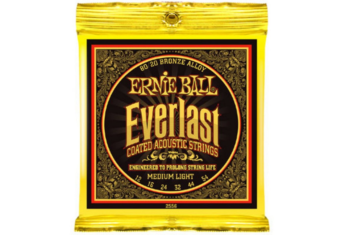 Ernie Ball Saiten, EB2556 12-54 Everlast Coated 80/20 Bronze Medium Light - Westerngita von Ernie Ball