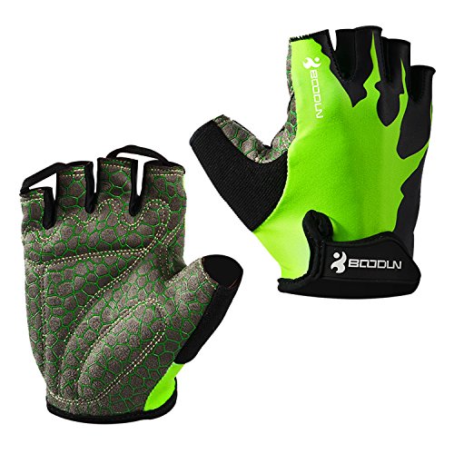 Eroilor Radsport Kurz Handschuhe Halb Finger Bike MTB Gloves Sommer Radhandschuhe für Damen/Herren - Grün - XL von Eroilor