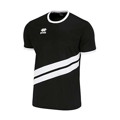 Errea Jaro Mc Sport-T-Shirt für Herren L Schwarz/Weiß von Errea