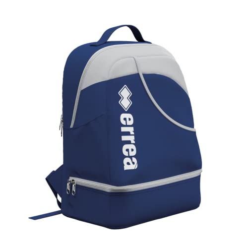Errea LYNOS Jugend-Rucksack · UNIVERSAL Sport-Rucksack mit Schuhfach Größe OneSize, Farbe Marineblau-grau, Farbe Marineblau - grau von Errea