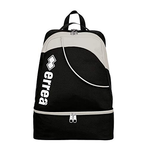 Erreà LYNOS Jugend-Rucksack · UNIVERSAL Sport-Rucksack mit Schuhfach Größe OneSize, Farbe schwarz-grau, Farbe schwarz - grau von Erreà