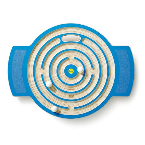 Erzi 46372 Trackboard Labyrinth aus Holz, Fördert Geschicklichkeit und Balance von Erzi