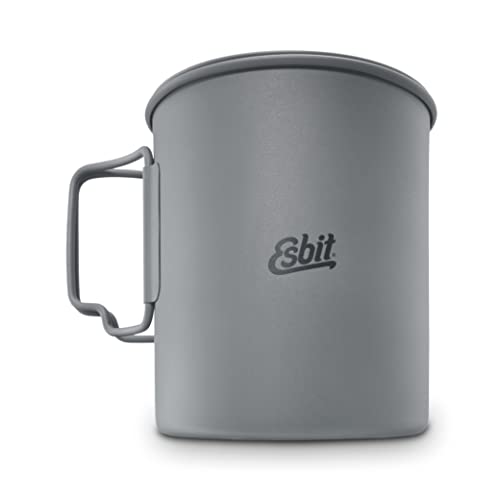 Esbit Camping Topf 750 ml - Outdoor Kochtopf aus ultraleichtem Titan - inkl. Netztasche von Esbit