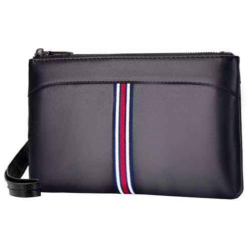 Eshow Handgelenktasche Herren aus PU Leder Handtasche Business Casual Clutch-Taschen Brieftasche für Freizeit Büro von Eshow