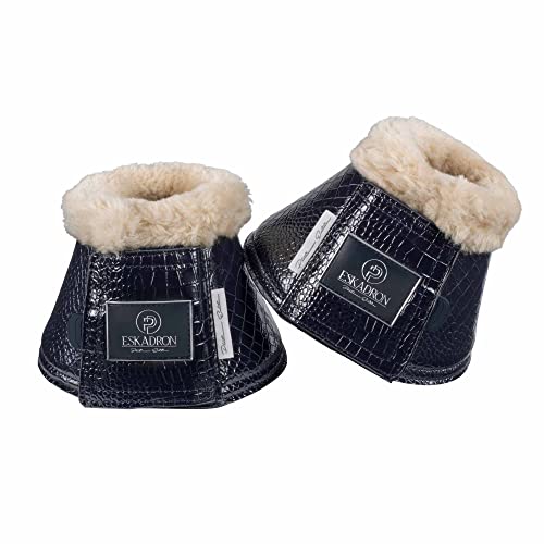 Eskadron Hufglocken Croco FauxFur Platinum 22 Navy XL von Eskadron