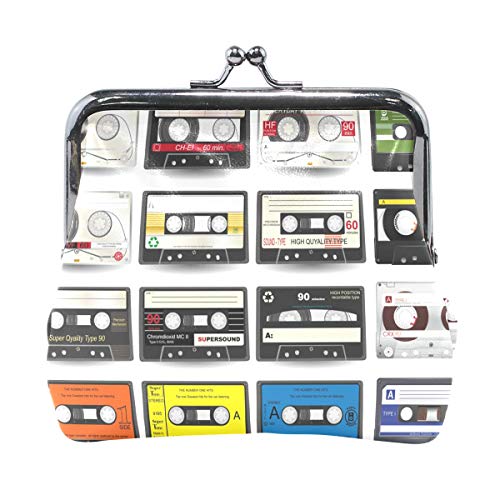 Eslifey Audio-Kassetten, Münzgeldbörse, Mini-Geldbörse für Damen, Mädchen, Damen, multi, Einheitsgröße von Eslifey
