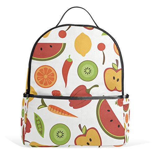 Eslifey Sommer-Obst- und Gemüse-Büchertasche Schulranzen Tagesrucksack für Studenten von Eslifey
