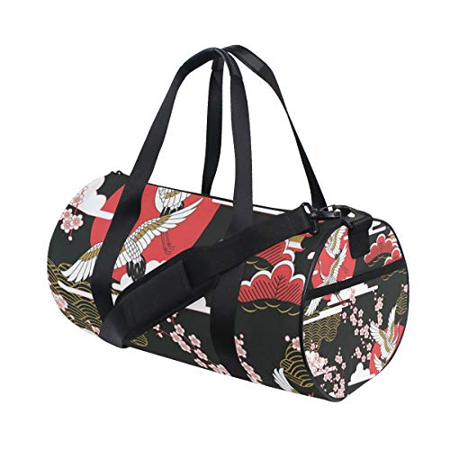 Eslifey Sporttasche, japanische Kraniche, für Damen und Herren von Eslifey