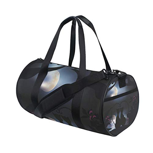 Eslifey Sporttasche für Paare und Katzen, Mondlicht, für Damen und Herren von Eslifey
