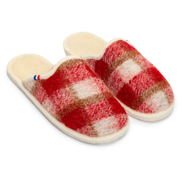 Espadrij - Chausson Woolcheck - Hausschuhe Gr 43 rot von Espadrij