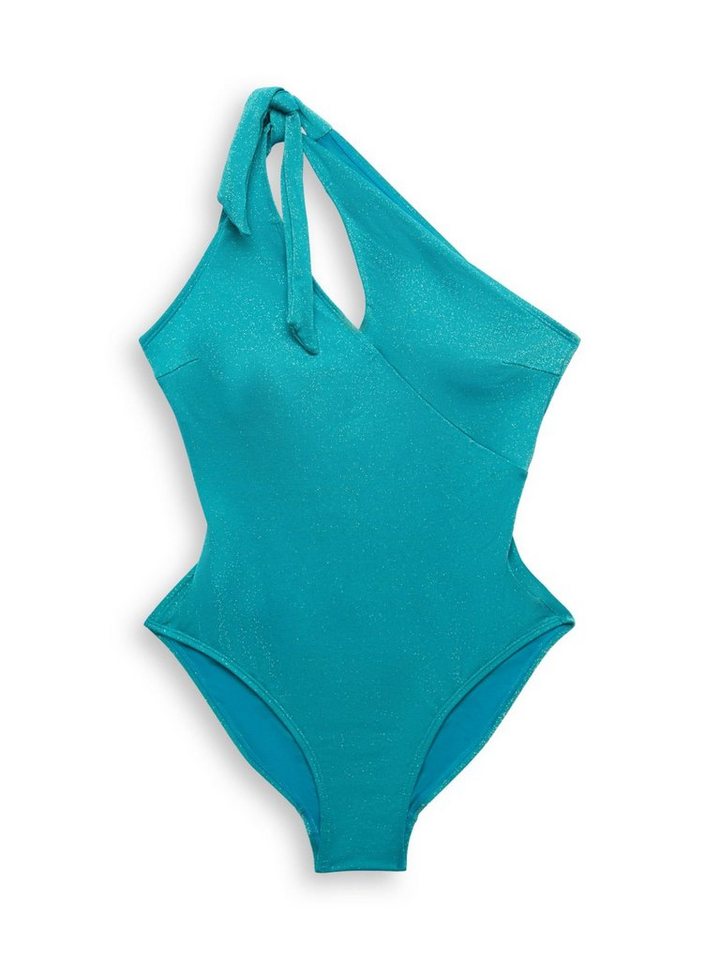 Esprit Badeanzug One-Shoulder-Badeanzug mit Glitzereffekt von Esprit