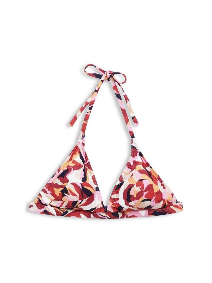Esprit Triangel-Bikini-Top Neckholder-Bikinitop mit floralem Print von Esprit