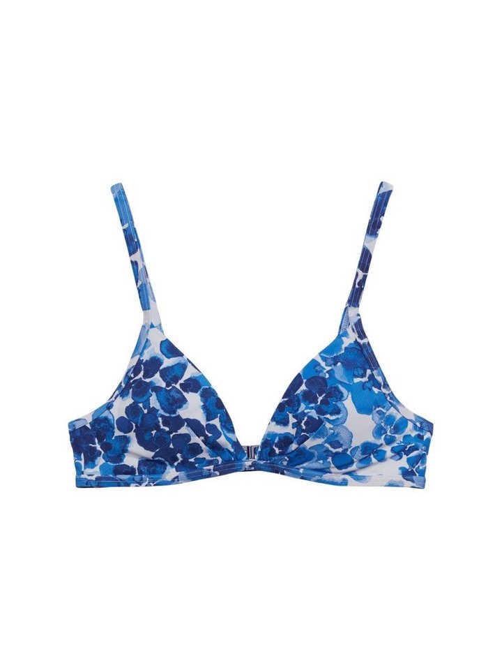 Esprit Triangel-Bikini-Top Recycelt: Wattiertes Triangel-Bikinitop mit Print von Esprit