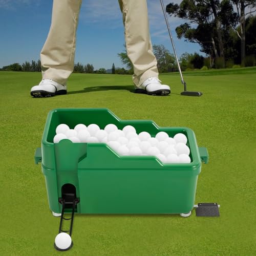 Estabeter Golfball Spender Automatisch Golfball Dispensor Grün Powerless Automatic Golfball Dispenser Automatik Pitching Maschine Golfball Praxis Golf Ball Spender （Kugelkapazität: 80-100） Grün von Estabeter