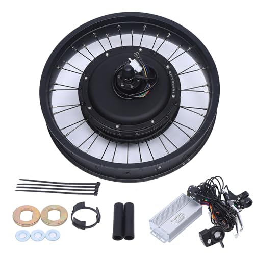 Esyogen 20" Elektro-Fahrrad Umbausatz Hinterrad 48V 1000W E-Bike Conversion Kit Hinterrad Nabenmotor Umbausatz mit Controller Electric Bicycle Umbausatz von Esyogen