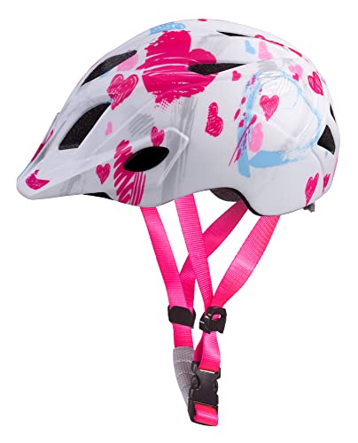 Etape Unisex-Youth 1921492 Sporthelm, White/pink matt, S/M (52-56 cm) von Etape