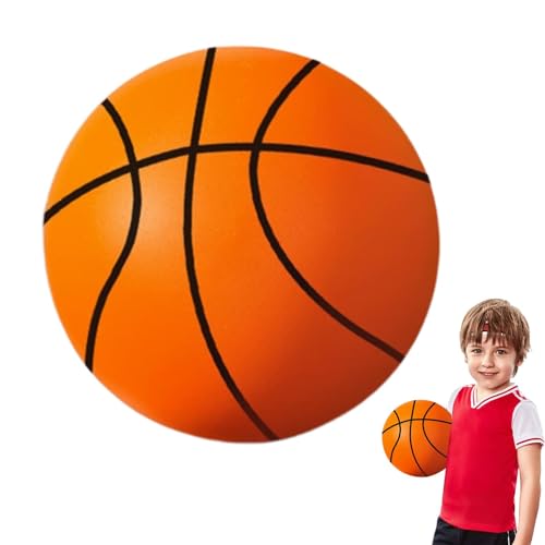 Eteslot lautloser Basketball Silent Basketball airless Basketball, Professioneller, leiser Basketball, schlagfester Schaumstoff-Indoor-Basketball für Übung und Training von Eteslot