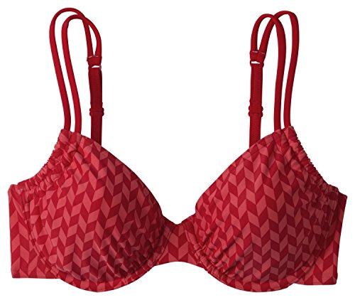 Etirel Damen Malisa Zig Zag Bikini, rot, 44C von Etirel