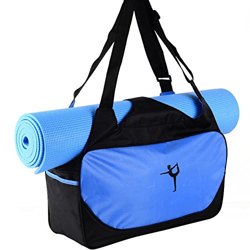 etopfashion Wasserdicht Yogamatte Fitness Bag Rucksack Umhängetasche Verstellbarer Gurt (nur Tasche), damen, hellblau von Etopfashion