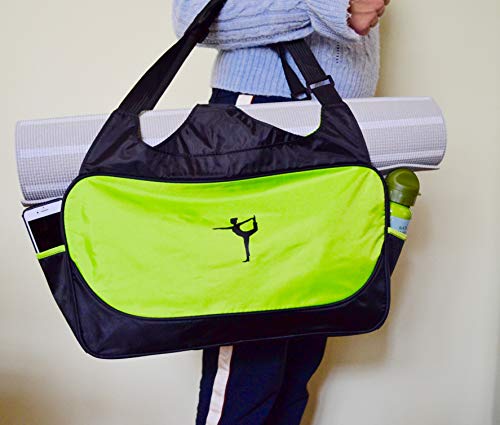 etopfashion Wasserdicht Yogamatte Fitness Bag Rucksack Umhängetasche Verstellbarer Gurt (nur Tasche), damen, rot von Etopfashion