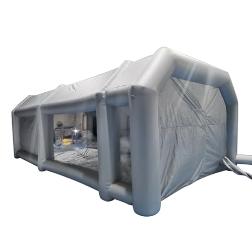 EurHomePlus Aufblasbare Zelt Lackierkabine Autolackierung Aufblasbares Zelt, Luftzelt Lackierkabine mit Transparente Fenster, zum Lackieren, Polieren, Wachsen 8 * 4 * 3m von EurHomePlus