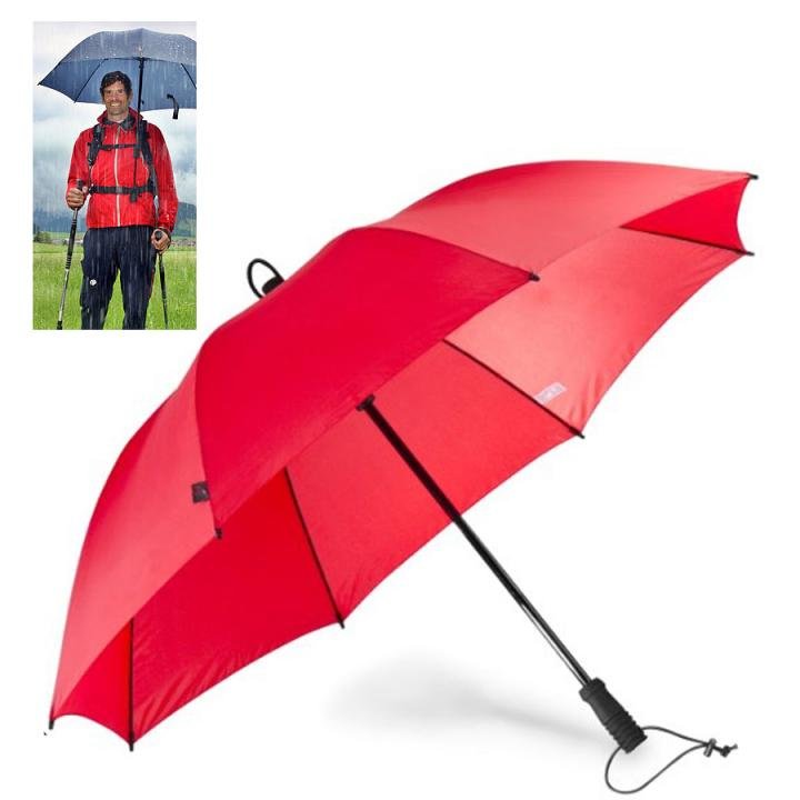 EuroSCHIRM - Göbel - Regenschirm Trekkingschirm - Swing handsfree, rot von EuroSCHIRM