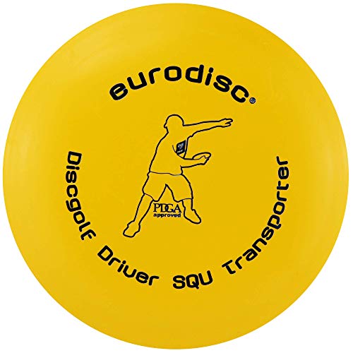 Eurodisc Unisex – Erwachsene Discgolf Driver Standard Frisbee, Yellow (gelb), 21 cm von Eurodisc