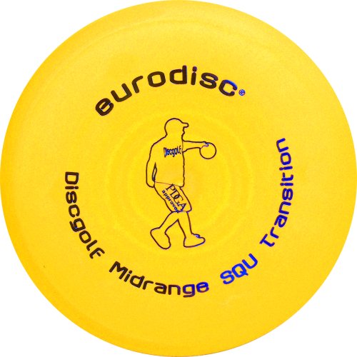 Eurodisc Unisex – Erwachsene Discgolf Midrange Standard Frisbee, Yellow (gelb), 21 cm von Eurodisc