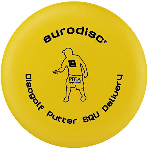 Eurodisc Unisex – Erwachsene Discgolf Putter Standard Frisbee, Yellow (gelb), 21 cm von Eurodisc