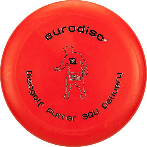 Eurodisc Unisex – Erwachsene Discgolf Putter Standard Frisbee, rot red, 21 cm von Eurodisc